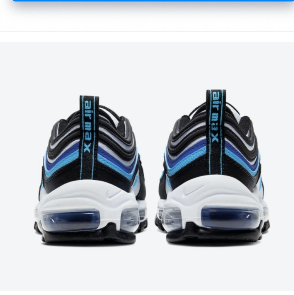 Nike Air Max 97Black Hyper Blue Oracle Aqua (GS) - Picture 6 of 8